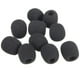 thumbnail image 3 of Paquete de 10 fundas de espuma Para micrófono perfecl protector de viento negro, 3 of 7