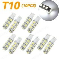 QUAYUB 10x T10 194 3030 LED Light Bulb 168 White Super Bright Canbus Error Free