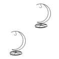 thumbnail image 4 of Set of 2 Fruit Iron Plate Hanging Fruits Basket Hook Hooks for Ornaments Child Black, 4 of 8