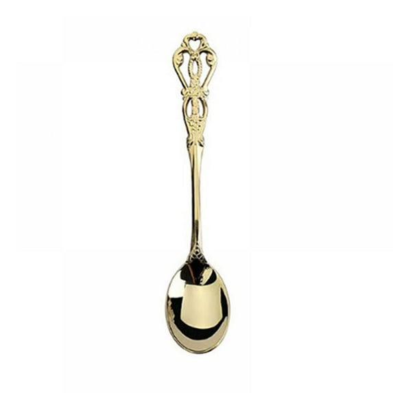 Taykoo Vintage Creative Carved Coffee Spoon, Round Spoon,Dessert Fork,Ice Cream Spoon,Butter Knife, Western Tableware