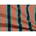 thumbnail image 4 of oneOone Rayon Dark Peach Fabric Striped Craft Projects Decor Fabric Printed By The Yard 56 Inch Wide, 4 of 5