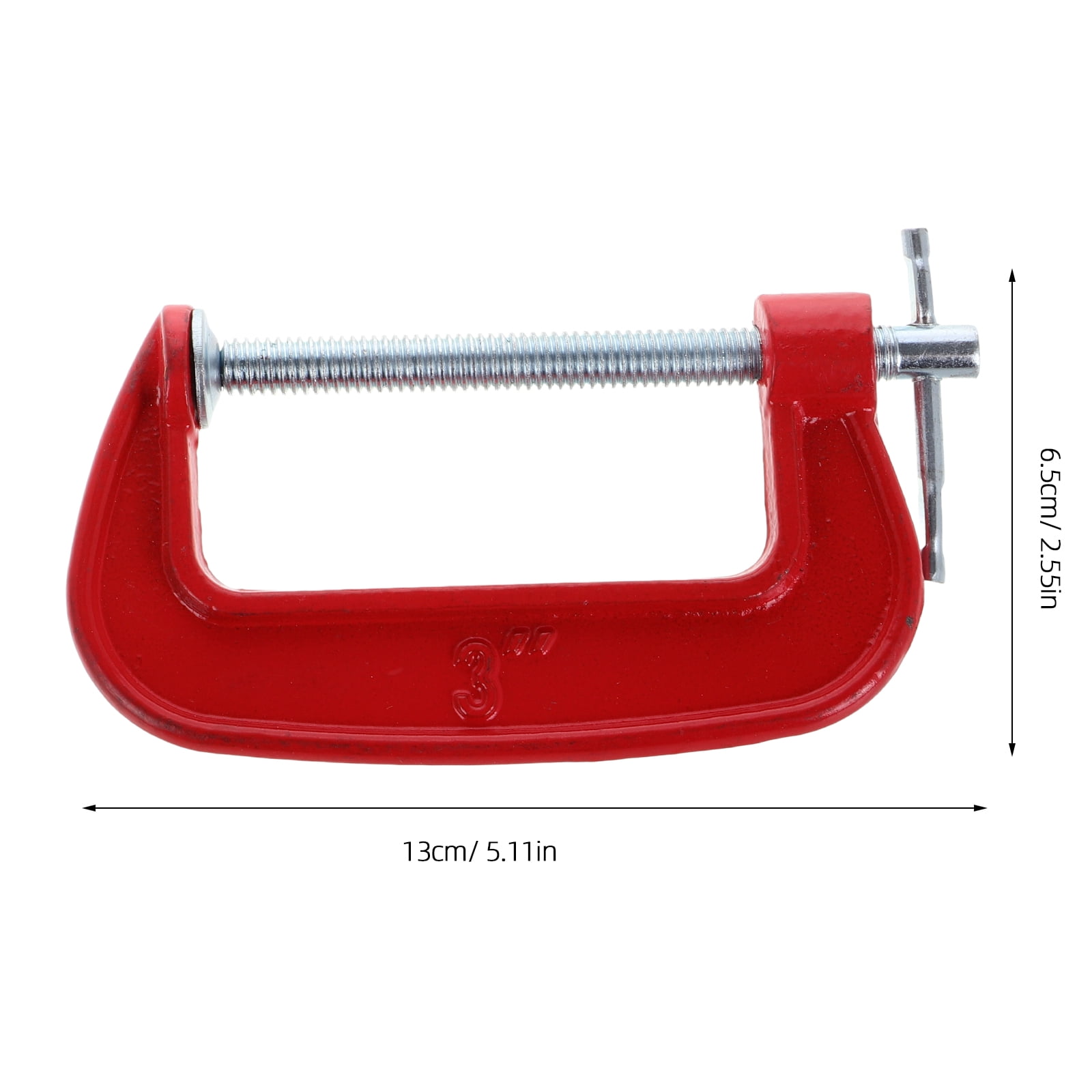 6pcs 3 Inch C Clamp Set Heavy Duty Steel C Clamp Industrial Strength C Clamps With 77mm Jaw Opening For Woodworking Welding And Building