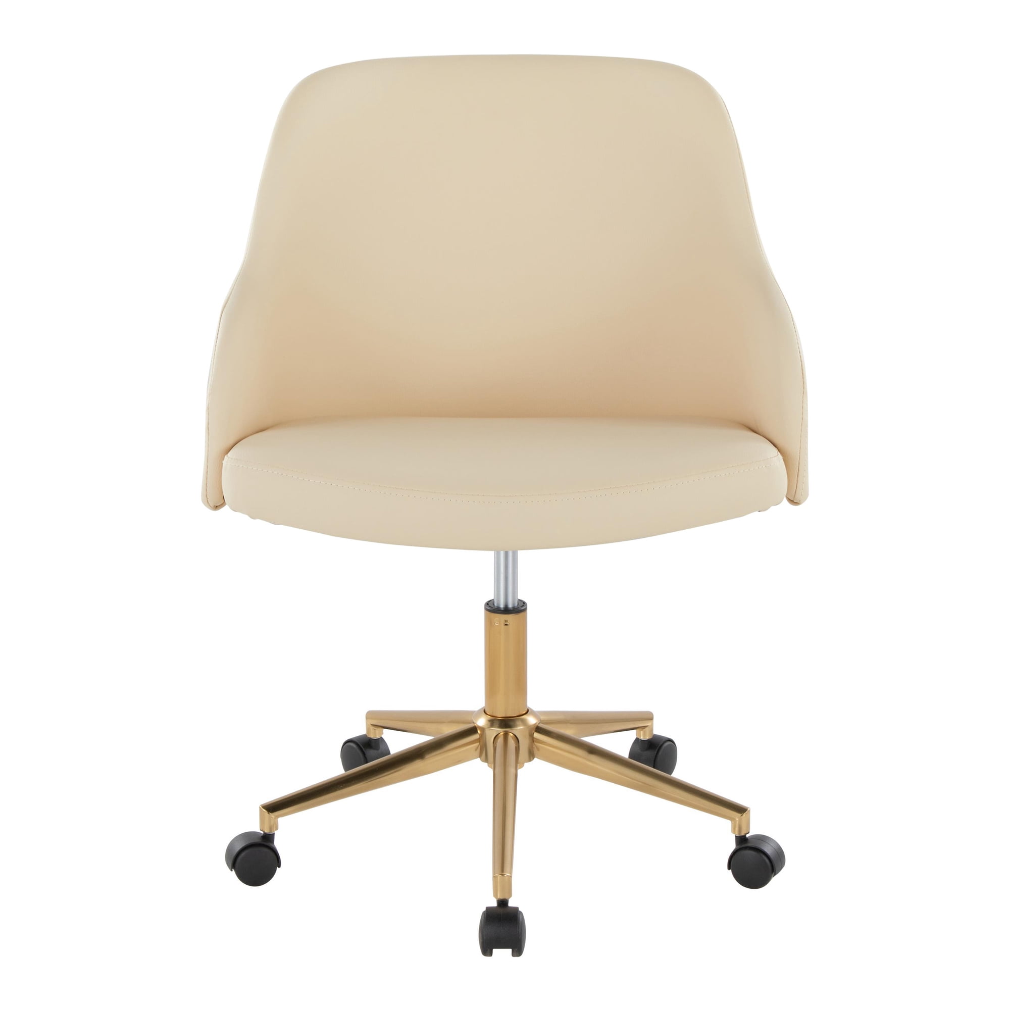 gold metal office chair with product