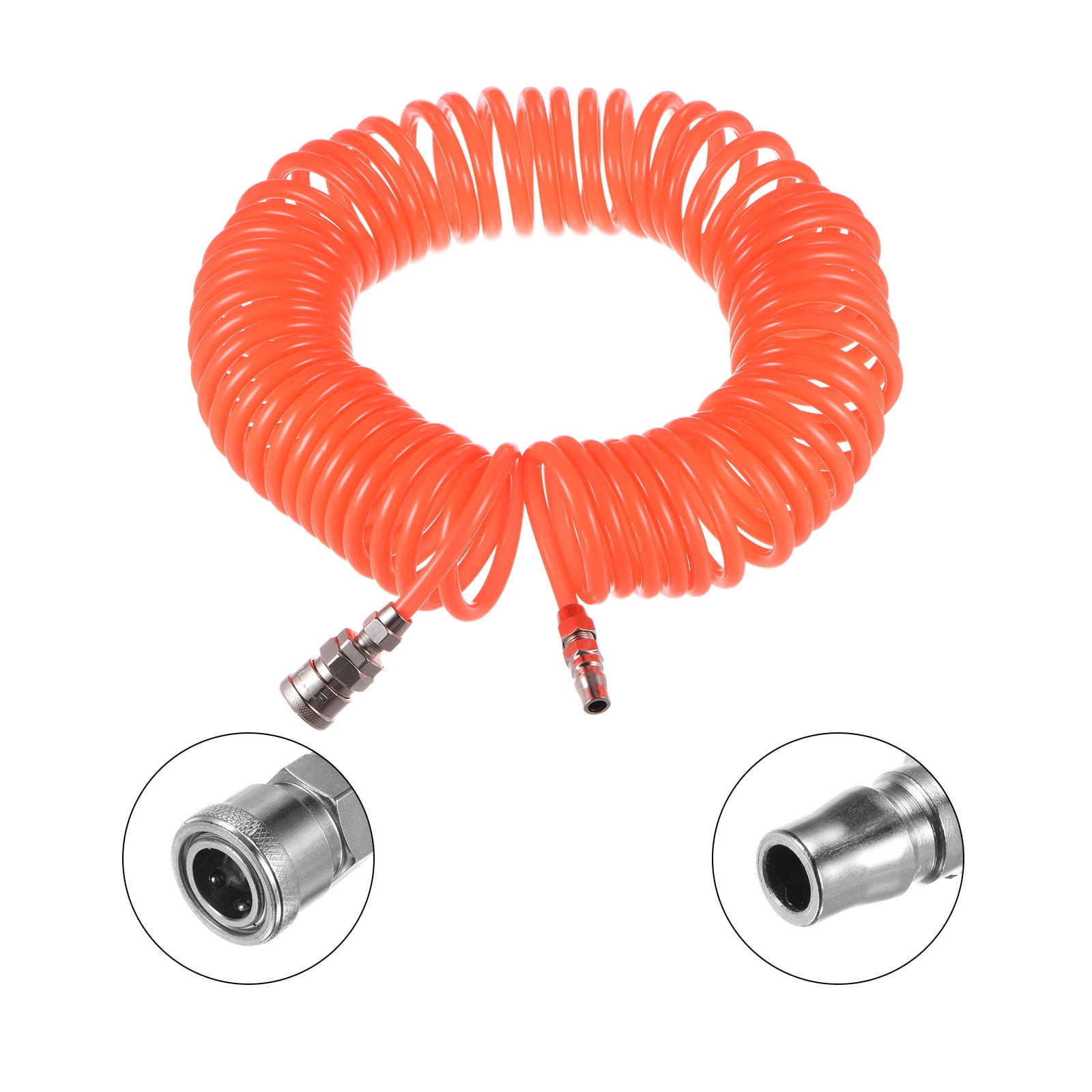 Uxcell Air Blow Gun High Pressure Dust Blower Gun with 4 Inch Long Angled Nozzle 15m Pu Air Hose, Red