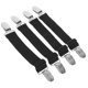 thumbnail image 2 of WORGEOUS Clips de correa de fijación para botas ajustables, sujetadores elásticos a prueba de viento para pantalones, 4 Uds., 2 of 9