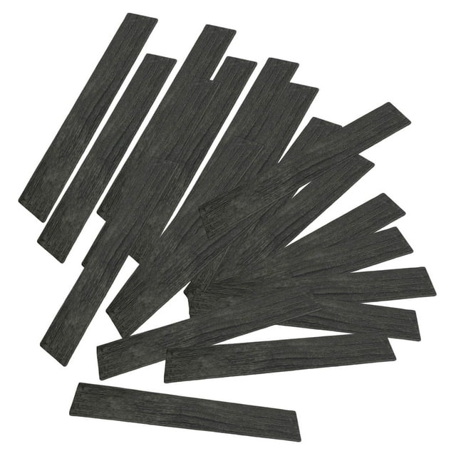 20 piezas de suelo para casa de muñecas en miniatura, casa de muñecas, muebles, mini tablas de suelo, Nogal gris