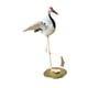 thumbnail image 1 of Estatua de grulla, creativa, decorativa, escultura de animal, figura de grulla para patio Cabeza inclinada con alas, 1 of 9