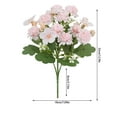 thumbnail image 2 of kkbbma under $5 2 Pcs Artificial Geraniums for Outdoor Silk Flowers Artificial Geranium Bush Faux Flowers Geraniums for Home Decor Indoor Garden Patio Grave Cemetary Vase Table Centerpiece, 2 of 5