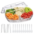 thumbnail image 1 of Bandeja refrigerada para verduras LIMOEASY, 38 cm, transparente, con 4 compartimentos, 1 of 6