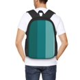 thumbnail image 4 of Balery Teal Color Mochila para hombre y mujer - Tela Oxford 600D resistente - Gran capacidad, resistente al agua, ideal para la escuela, viajes y senderismo, 4 of 6