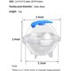 thumbnail image 2 of Molde redondo para cubitos de hielo, molde para hacer bolas de hielo, bandeja de hielo grande para whisky, cócteles, alimentos para bebés, molde de hielo de esfera reutilizable (paquete de 4) Vhermosa Utensilios de Cocina, 2 of 6