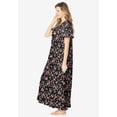 thumbnail image 3 of Dreams & Co. Plus Size Long Floral Print Cotton Gown, 3 of 6