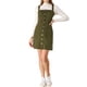 thumbnail image 2 of Vestido de mezclilla A-Line con tirantes ajustables para mujer INSPIRE CHIC XL color verde ejército primavera verano, 2 of 7