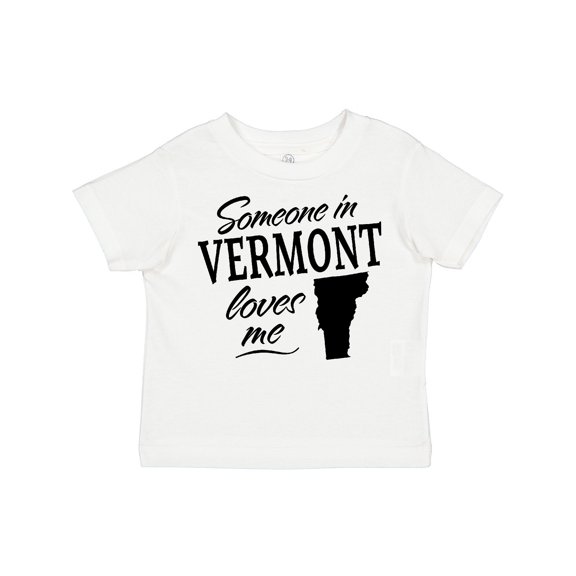 Inktastic Someone in Vermont Loves Me Boys or Girls Toddler T-Shirt
