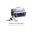 thumbnail image 5 of Jaula Transportadora Portátil Perro Gato Conejo Mascota negro blanco, 5 of 5