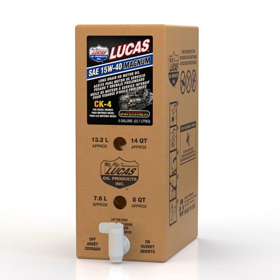 LUCAS OIL SAE 15W-40 CK-4 TRUCK OIL/1X1/6 GAL