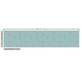 thumbnail image 2 of Ambesonne Flamingo Fabric by the Yard Upholstery, Retro Scene Polka Dots, 2 Yards, Seafoam and Pink, 2 of 4