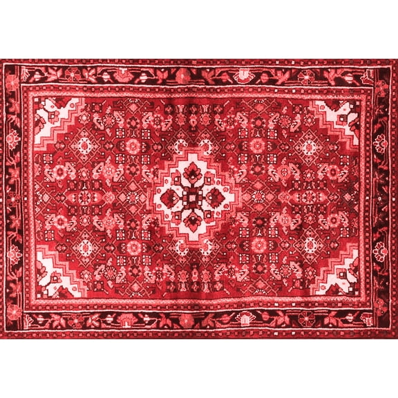 Ahgly Company Indoor Rectangle Persian Red Traditional Area Rugs, 5' x 7'