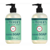 (2-Pack) Mrs. Meyer's Clean Day Liquid Hand Soap Bottle, Mint Scent, 12.5 fl oz