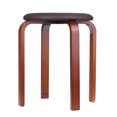 thumbnail image 1 of leyfeng Taburete de madera Taburete KD de madera maciza Cojín de cuero apilable Taburete redondo acolchado Silla sin respaldo para, 1 of 8