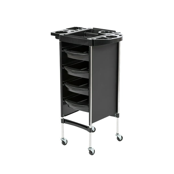 Carrito Auxiliar Multiusos Organizador Color Negro
