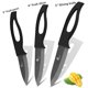 thumbnail image 2 of Juego de Cuchillos de Cerámica con Mango de Plástico de Hoja Negra de 3 "4" 5 "Pulgadas con Tapa para Cocinar Cuchillos de Cocina de Frutas, 2 of 6
