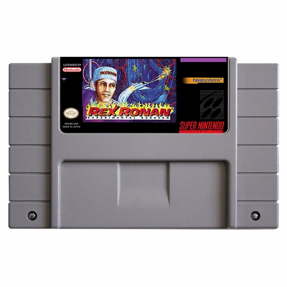 SNES Games Cartridge Rex Ronan - Experimental Surgeon