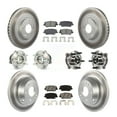 thumbnail image 1 of Transit Auto Front Rear Hub Bearing Assembly Coated Disc Brake Rotor and Semi-Metallic Pad Kit (10Pc) for Car 2015-2016 Hyundai Santa Fe Sport FWD with 2.4L 2.0L Left Right Driver Passenger KBB-128682, 1 of 11
