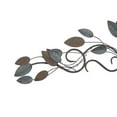 thumbnail image 5 of DecMode Blue Metal Scroll Leaf Wall Decor, 5 of 8