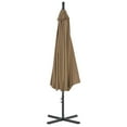 thumbnail image 2 of vidaXL Cantilever Garden Parasol Taupe Polyester, Steel Large, 2 of 27