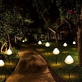 thumbnail image 5 of Cadena de luces LED solares con forma de hongo para exteriores, luces decorativas navideñas para jardín y patio, 5 of 5