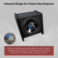 thumbnail image 4 of Rockville RV12.1C 600w 12" Caja de subwoofer para automóvil cargada + amplificador mono + kit de amplificador, negro, 4 of 5