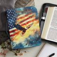 thumbnail image 6 of HELLHERO Eagle USA Flag Bible Cover, Zipper Pocket PU Leather Bible Bag for Church Daily Work, Multi-Pockets Church Bible Bag, 6 of 12