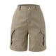 thumbnail image 3 of MKLEKYY Pijama Corto Para Mujer, Pantalones Cortos De Verano, Pantalones Cargo Con Bolsillos De Color Liso, Pantalones Casuales De Cintura Alta, 3 of 4