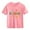 Pink, variant on Juslio Boys Letter Pattern Shirts Breathable Crew Neck Casual, Short Sleeved Tops Comfortable T Shirts Sizes 2-18