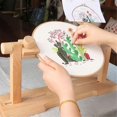 thumbnail image 2 of Adjustable Embroidery Hoop Holder, Crossstitch Supplies Rotated Embroidery Lap Stand With 3 Embroide, 2 of 5