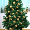 thumbnail image 6 of Ailao 24 pcs Christmas Tree Ornaments Balls Set Mini Holiday Xmas Ornament Style - Gold, 6 of 6