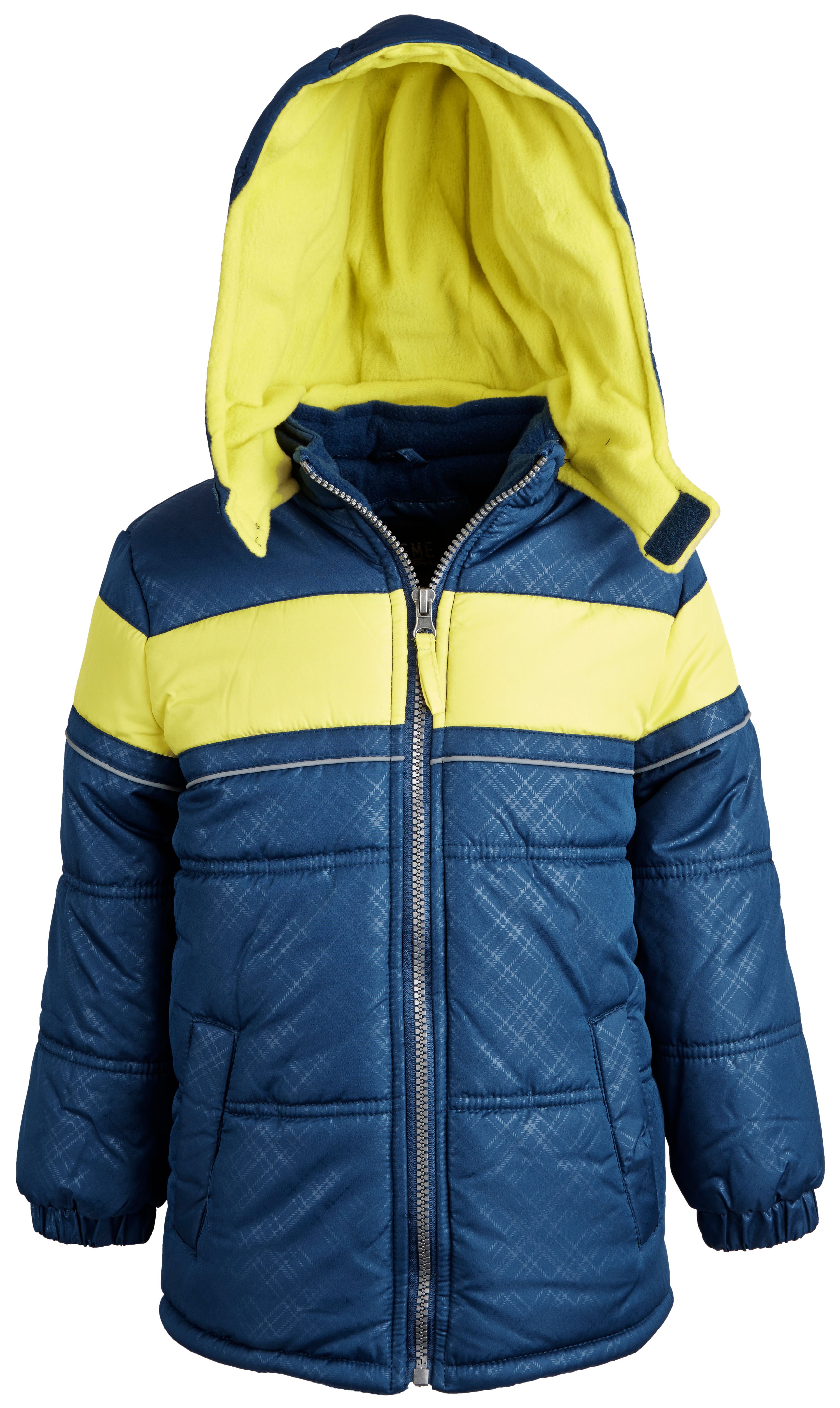 Ixtreme Little Boys Down Alternative Hooded Fleece Lined Winter Puffer