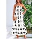 thumbnail image 4 of Vestido PRETTYGARDEN Maxi Floral Boho de Un Hombro Blanco Talla L, 4 of 8