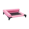 thumbnail image 4 of Cama elevada para perros, tumbona para dormir, cama resistente para mascotas para sala de estar, patio o para gatos. Rosa, 4 of 9