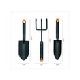 thumbnail image 5 of Fiskars 3-Piece Garden Tool Set - Trowel, Transplanter, Cultivator, Rust-Resistant Steel Heads, Ergonomic Handles for Planting, Digging, and Aerating Soil, 5 of 6