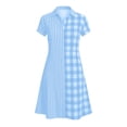 thumbnail image 6 of Karymi Casual Summer Dresses for Women Collared Casual Mid-Length Plaid Print A-Line Leisure Loose Comfy Dress Figure Friendly Patchwork Dresses Summer Comfy Women Dresses 2026, 6 of 6
