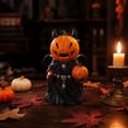 thumbnail image 7 of Spooky Halloween Pumpkin Statue Tabletop Decoration Gothic Style Festive Ornament for Home Desktop Mantle-Haunting for Holiday Party Favors Gift, G, 7 of 7