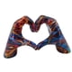 thumbnail image 1 of Estatua de mano de corazón para decoración de bodas, obra de arte resistente al desgaste, escultura de de amor, figura de gesto de corazón para e Vistoso, 1 of 9