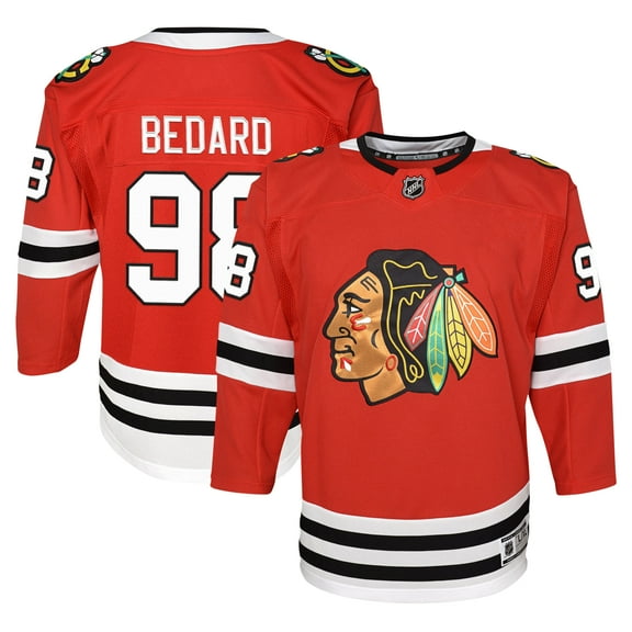 Youth Connor Bedard Red Chicago Blackhawks Home Premier-Player Jersey