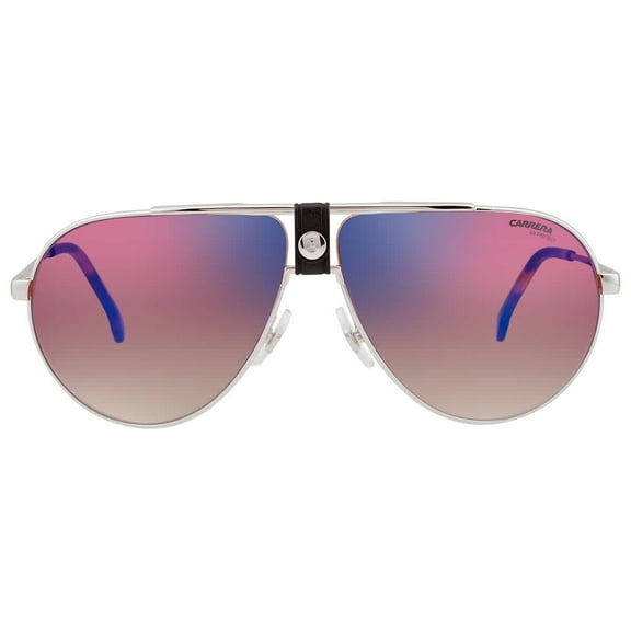 Carrera Brown Shaded Blue Mirror Pilot Unisex Sunglasses CARRERA 1033/S 0010/A8 63