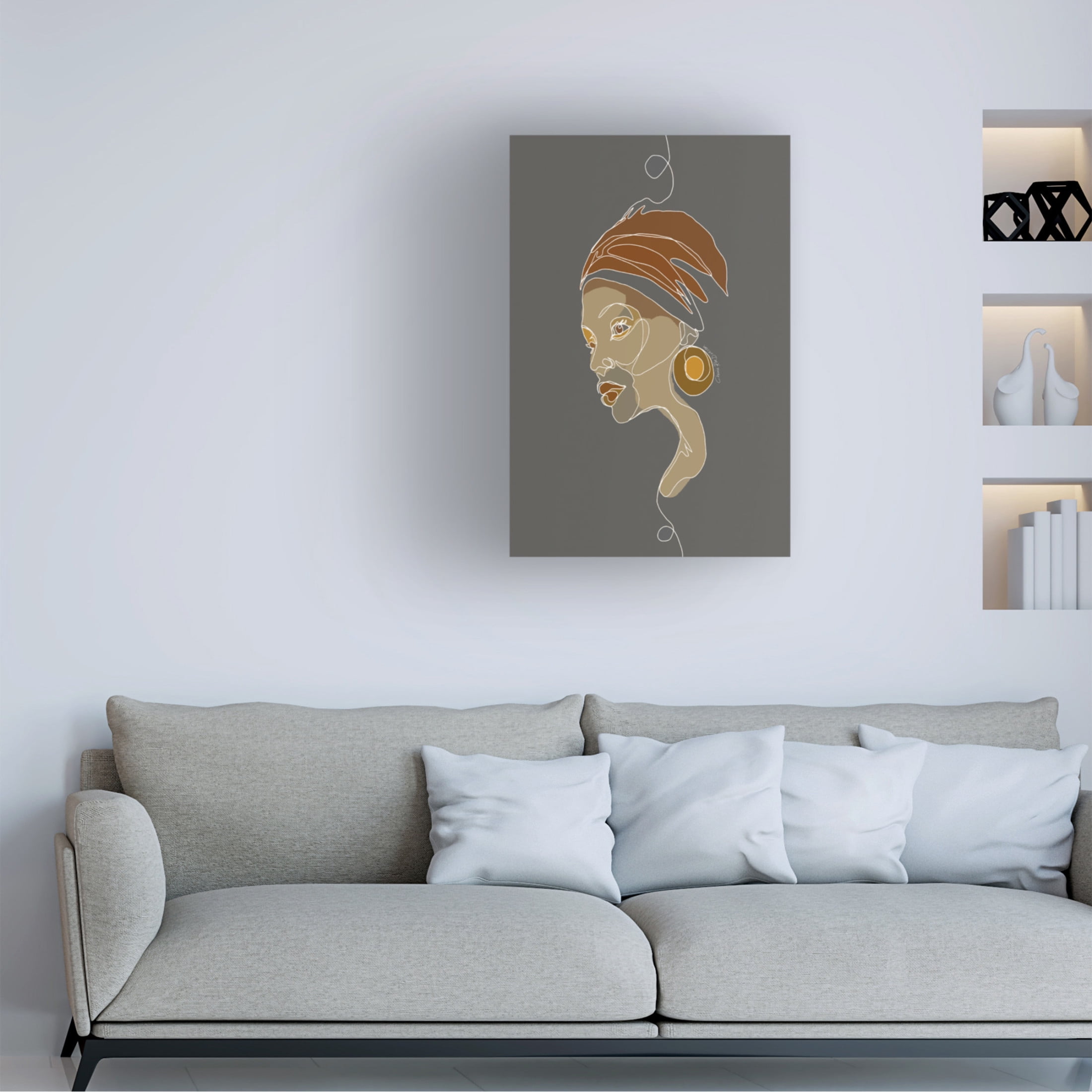 Canvas Wall Art - Cherie Roe Dirksen 'African Chic' Wall Art for Living Room, Bedroom, or Office Décor by Trademark Fine Art - 22 x 32 Inches