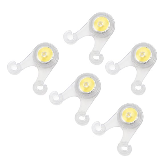 NFTIGB 5Pcs Camping Safety LED Signal Light Tent Canopy Decorative Ambient Warning Lamp (Yellow) - 5.12 inches / 13 cm