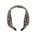 thumbnail image 4 of Unique Bargains 1 Pc Cute Leopard Print Wide Side Headbands for Women Brown, 4 of 6