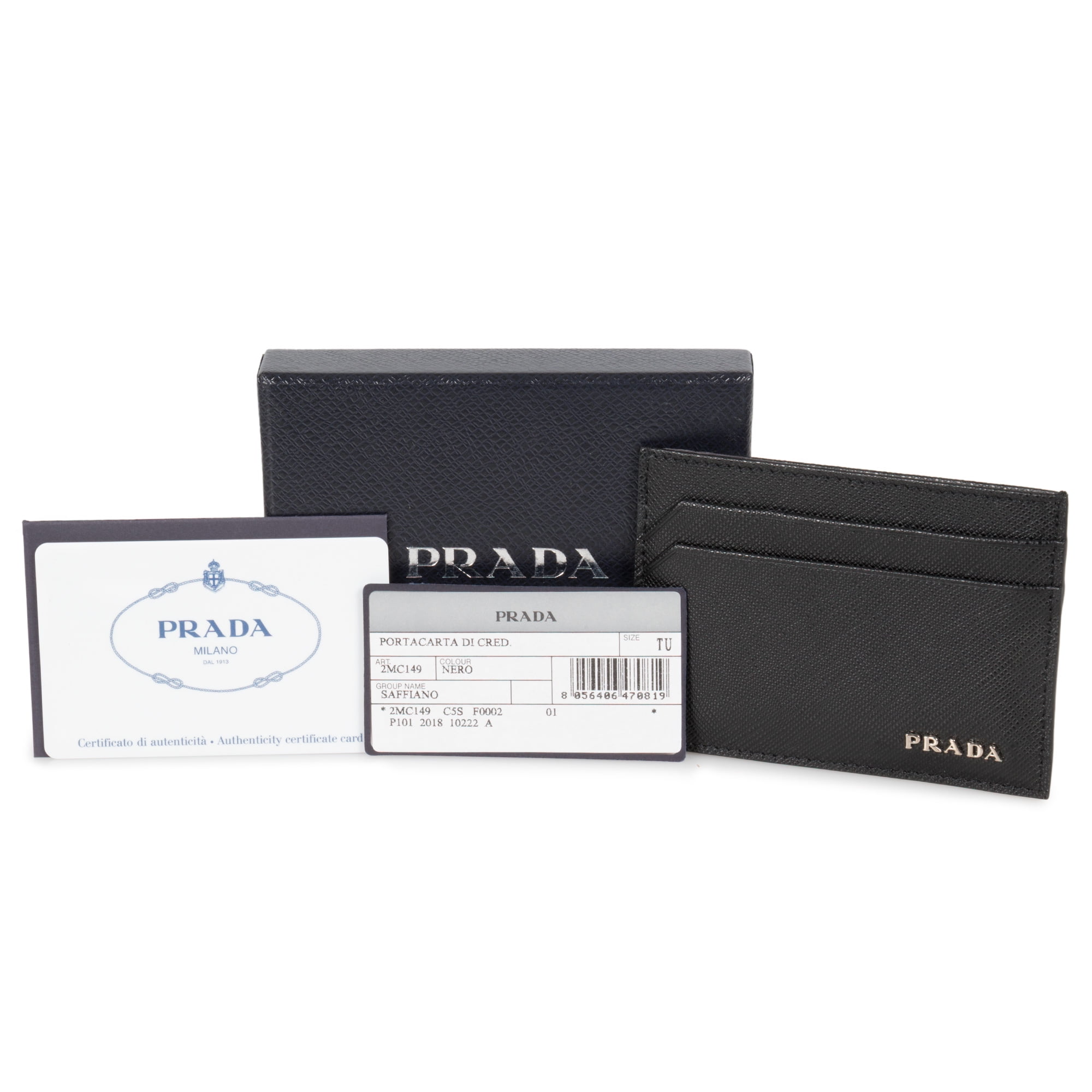 Prada PRD-WALL-2MC149-C5S-F0002 Saffiano Leather Card